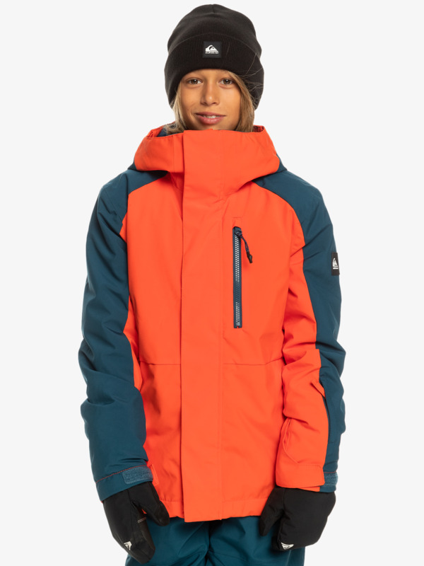 Quiksilver Mission Block - Veste de snow technique pour Garçon 4-16 Orange