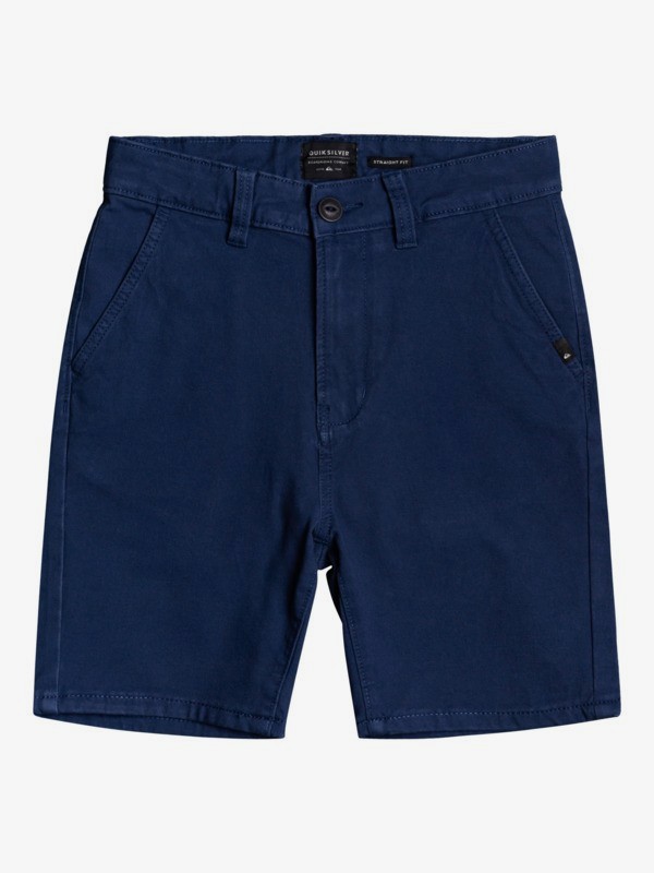 Quiksilver Krandy - Short chino pour Garçon 8-16 ans Bleu