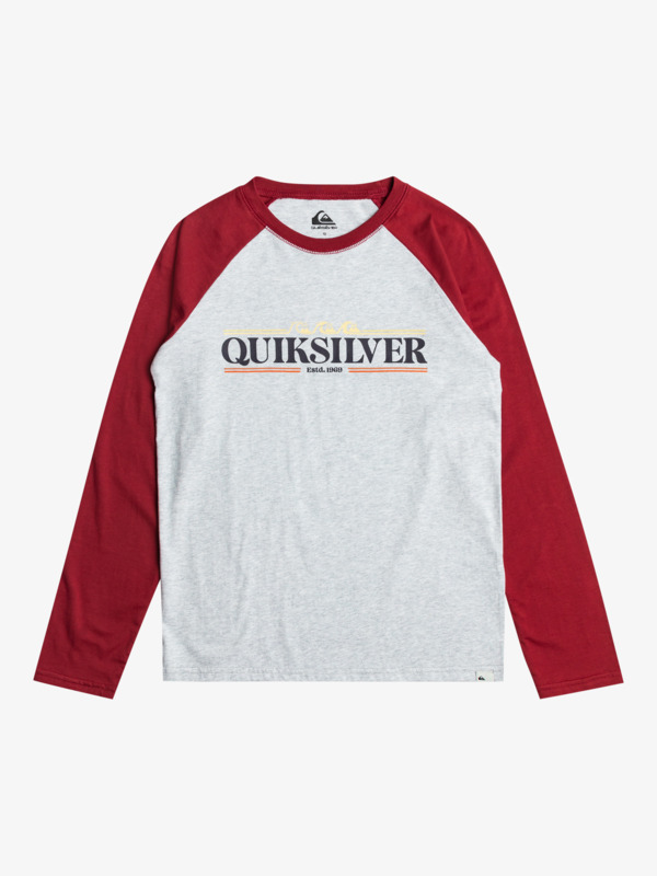 Quiksilver Raglan - T-shirt manches longues pour Garçon 8-16 Gris
