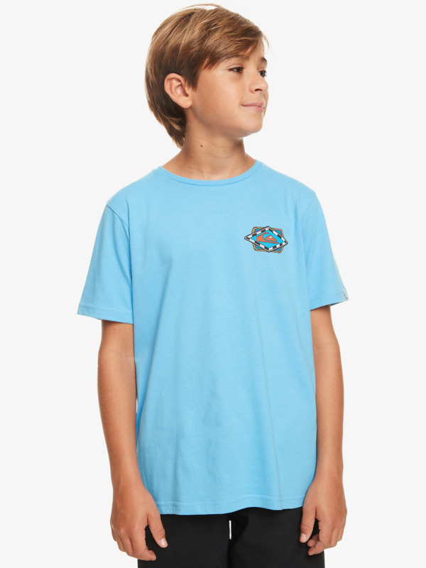 Quiksilver Retro Wave - T-shirt pour Garçon 8-16 Bleu
