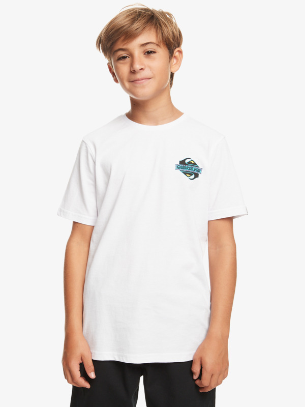 Quiksilver Rising Water - T-shirt pour Garçon 8-16 Blanc
