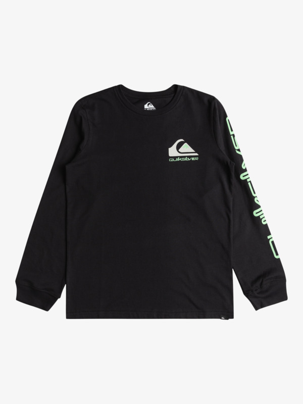 Quiksilver Omni Logo - T-shirt manches longues pour Garçon 8-16 Noir
