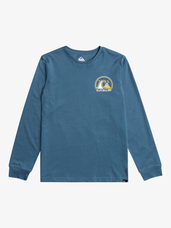 Quiksilver Clean Circle - T-shirt manches longues pour Garçon 8-16 Bleu