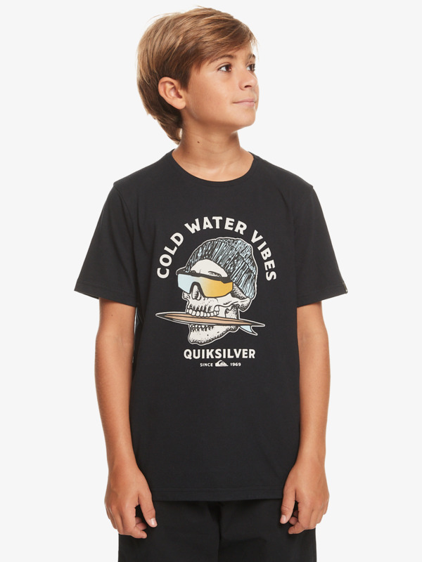 Quiksilver Qs Skull - T-shirt pour Garçon 8-16 Noir