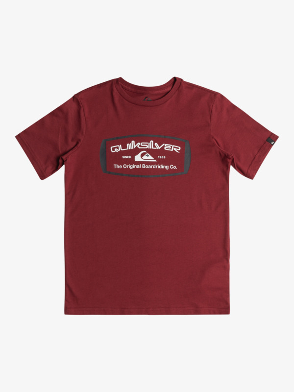 Quiksilver Qs Mind Barrel - T-shirt pour Garçon 8-16 Rouge
