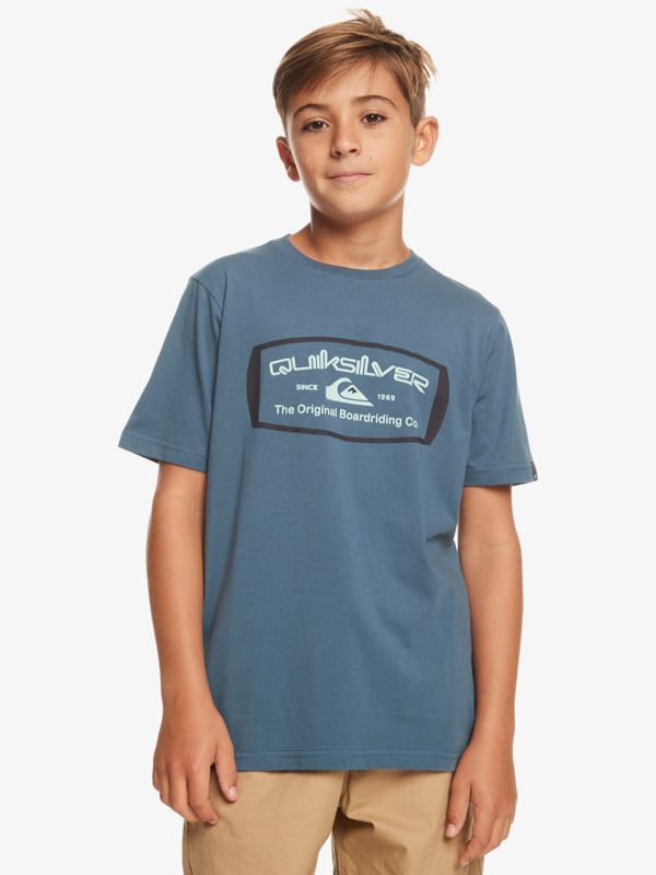 Quiksilver Qs Mind Barrel - T-shirt pour Garçon 8-16 Bleu
