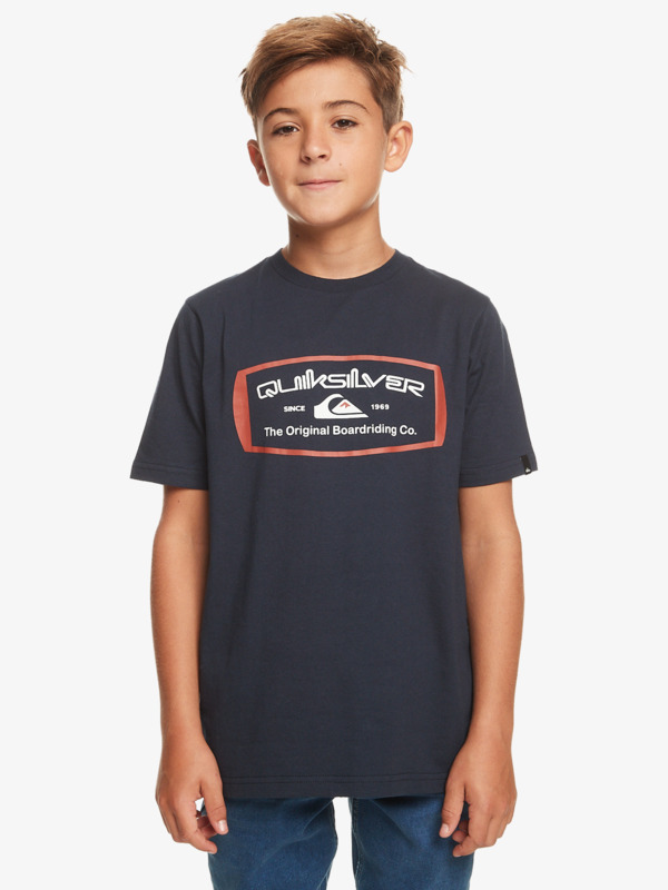 Quiksilver Qs Mind Barrel - T-shirt pour Garçon 8-16 Bleu