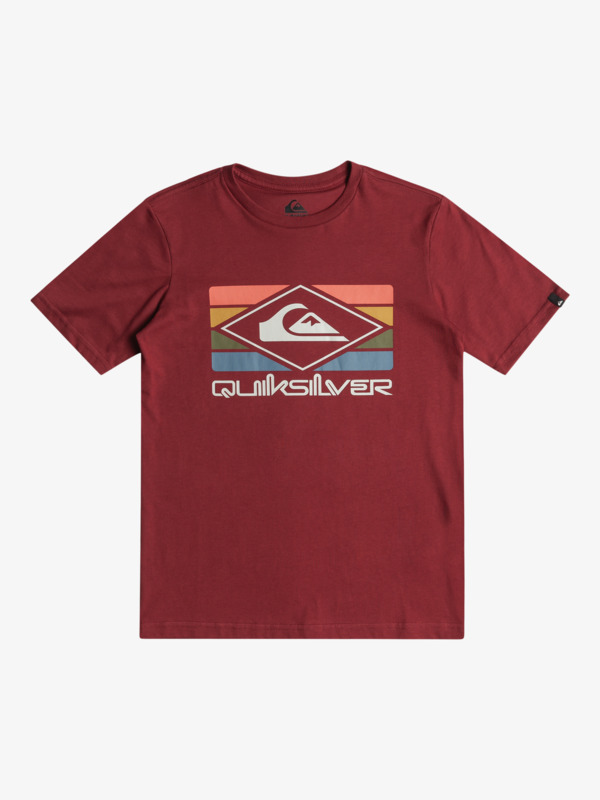 Quiksilver Qs Rainbow - T-shirt pour Garçon 8-16 Rouge