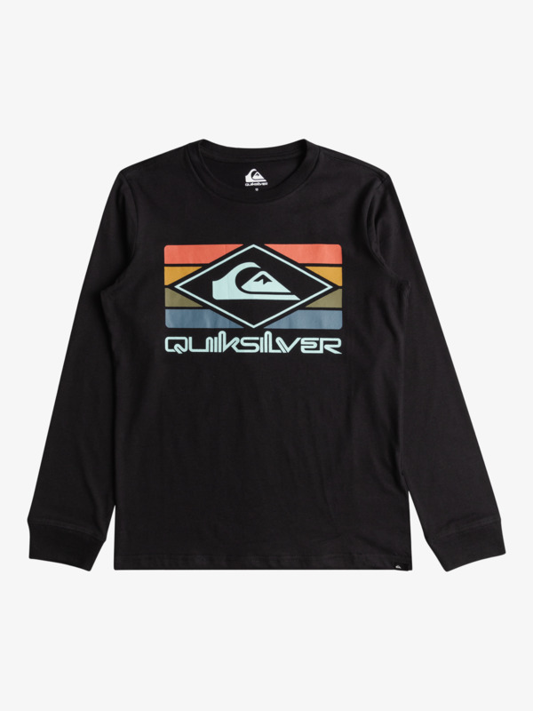 Quiksilver Qs Rainbow - T-shirt manches longues pour Garçon 8-16 Noir
