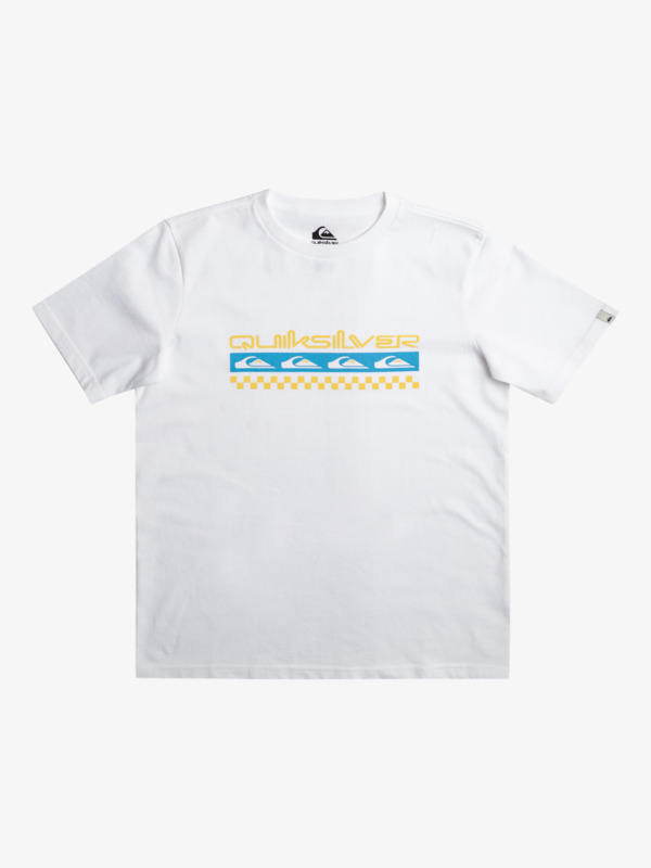 Quiksilver Omni Check Turn - T-shirt pour Garçon 8-16 ans Blanc