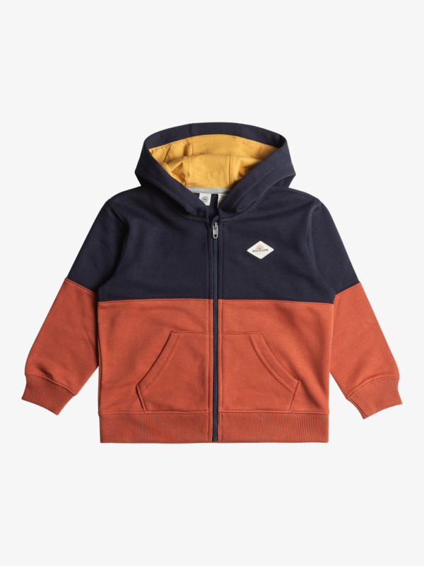 Quiksilver Welcome To School - Sweat à capuche zippé pour Garçon 8-16 Marron