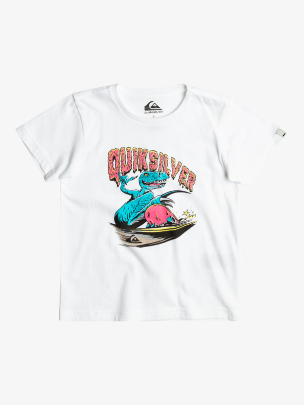 Quiksilver Dinos Ride - T-shirt pour Garçon 8-16 Blanc