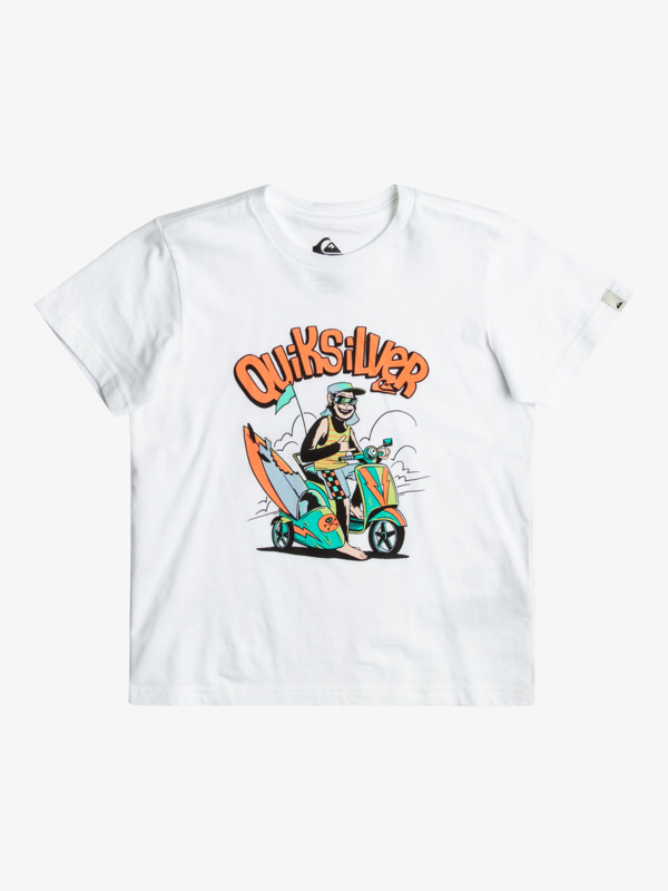 Quiksilver Monkey Business - T-shirt pour Garçon 2-7 Blanc