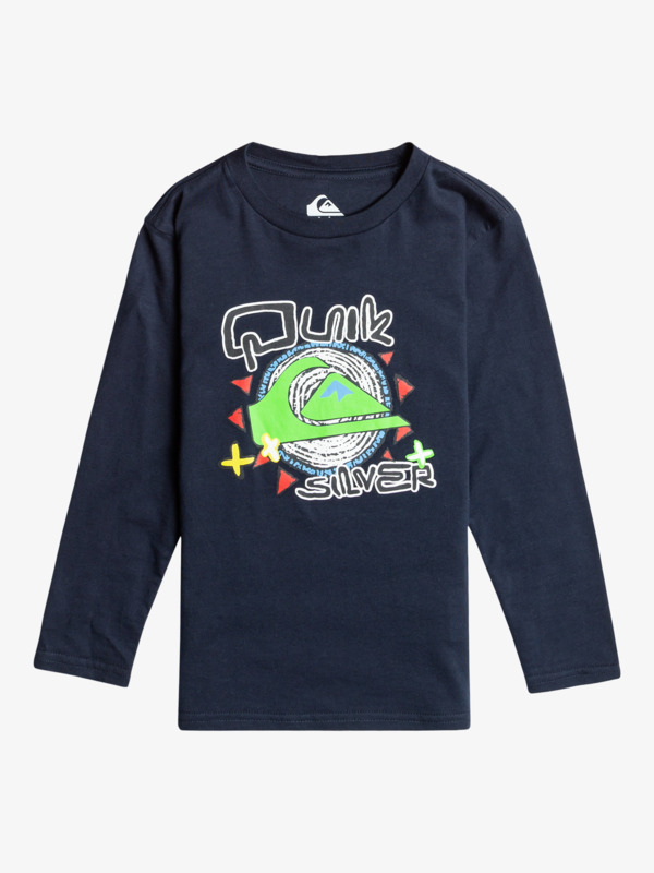 Quiksilver Vintage Feel - T-shirt manches longues pour Garçon 8-16 Bleu