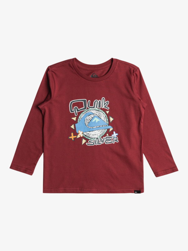 Quiksilver Vintage Feel - T-shirt manches longues pour Garçon 8-16 Rouge