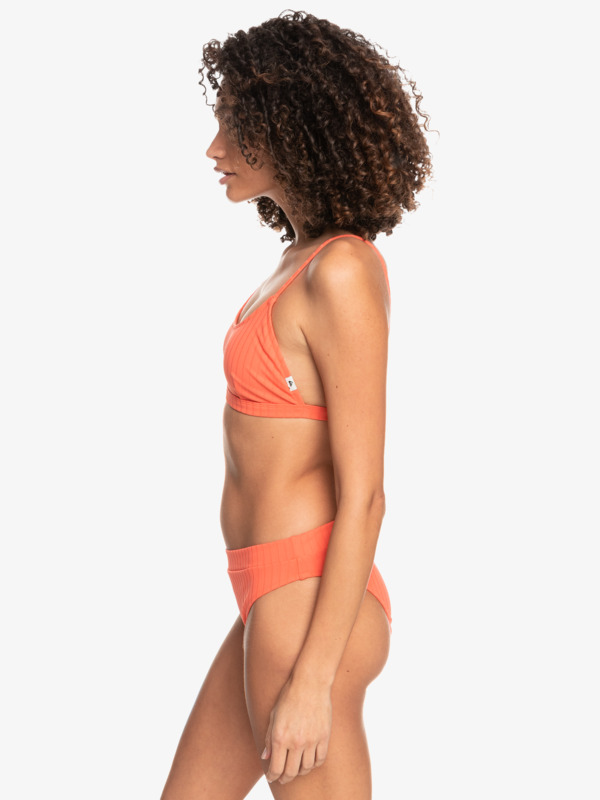 Logo Scoop Bralette Bikini Top For Women Quiksilver