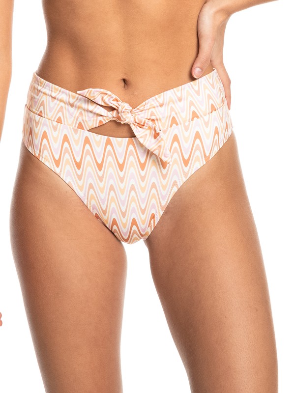 Quiksilver Rosa Classic Tie - Bikiniunterteil mit hohem Bund für Frauen