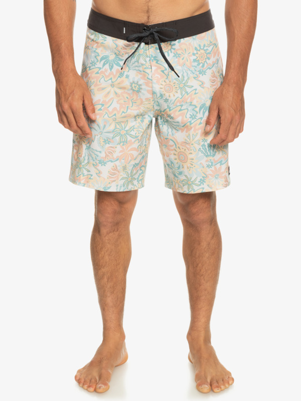 quiksilver surfsilk qs 69 18" - boardshort pour homme blanc