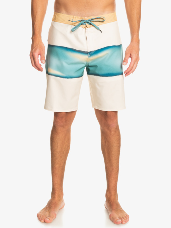 quiksilver surfsilk air brush 19" - boardshort pour homme blanc