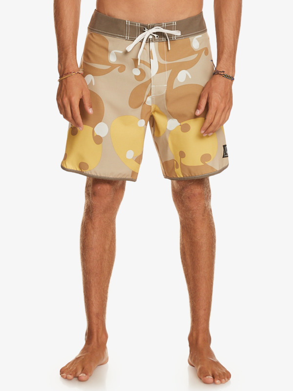 Quiksilver Original Scallop Andy Y Andy 18 - Boardshort pour Homme Marron