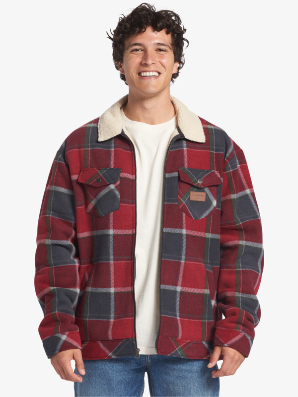 Quiksilver Tolala - Surchemise en sherpa pour Homme Rouge