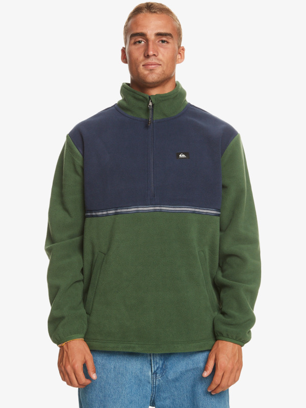 Quiksilver Taped Off - Polaire demi-zip pour Homme Vert