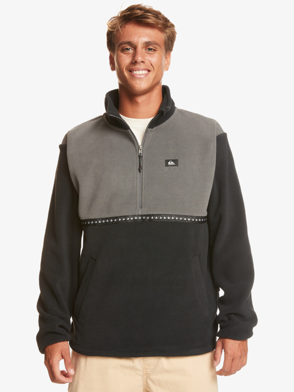 Quiksilver Taped Off - Polaire demi-zip pour Homme Noir