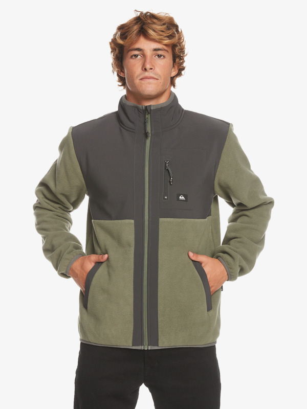 Quiksilver Polar - Polaire zippée pour Homme Marron