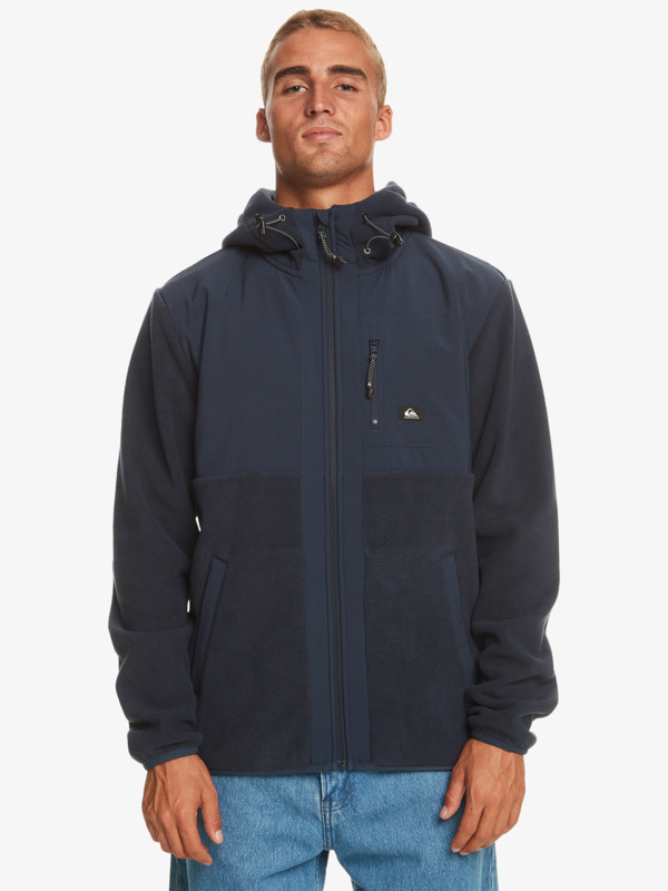 Quiksilver Polar - Veste polaire zippée à capuche pour Homme Bleu