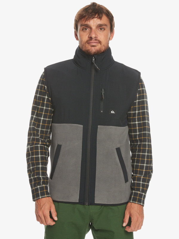Quiksilver Polar - Veste sans manches en polaire pour Homme Noir