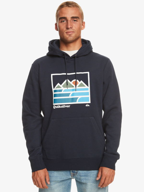 Quiksilver Landscape Lines - Sweat à capuche pour Homme Bleu