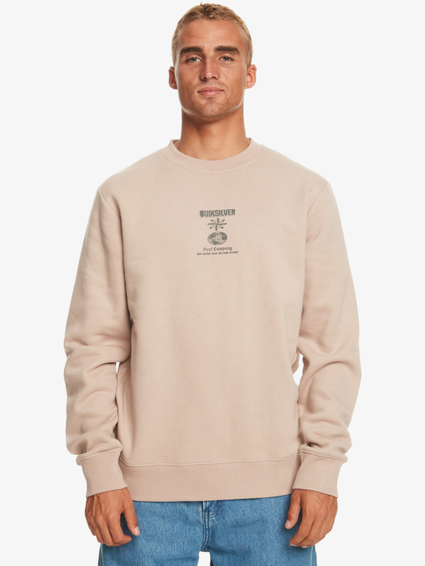 Quiksilver Surf The Earth - Sweat pour Homme Beige