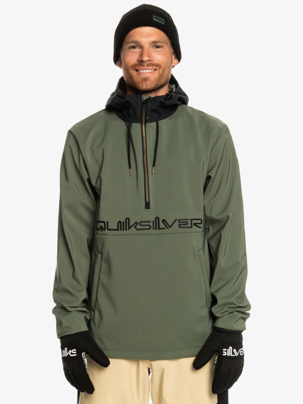 Quiksilver Live For The Ride - Sweat à capuche softshell technique pour Homme Vert