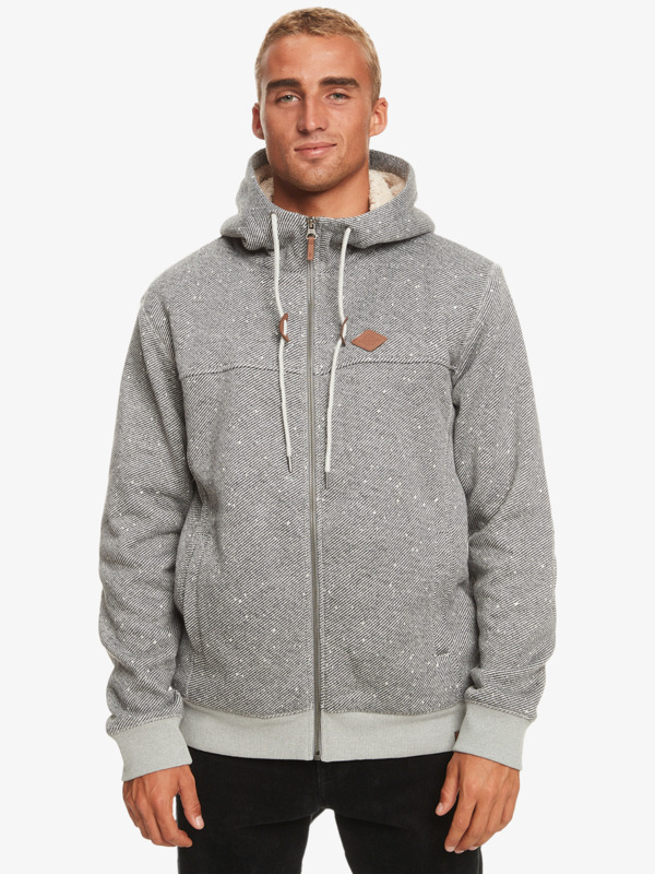 Quiksilver Cypress Keller - Sweat à capuche zippé pour Homme Gris
