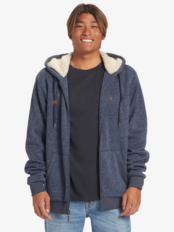 Quiksilver Keller - Sweat à capuche zippé pour Homme Bleu
