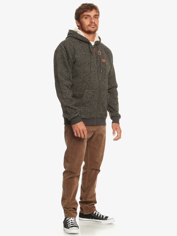Quiksilver Keller - Sweat à capuche zippé pour Homme Noir