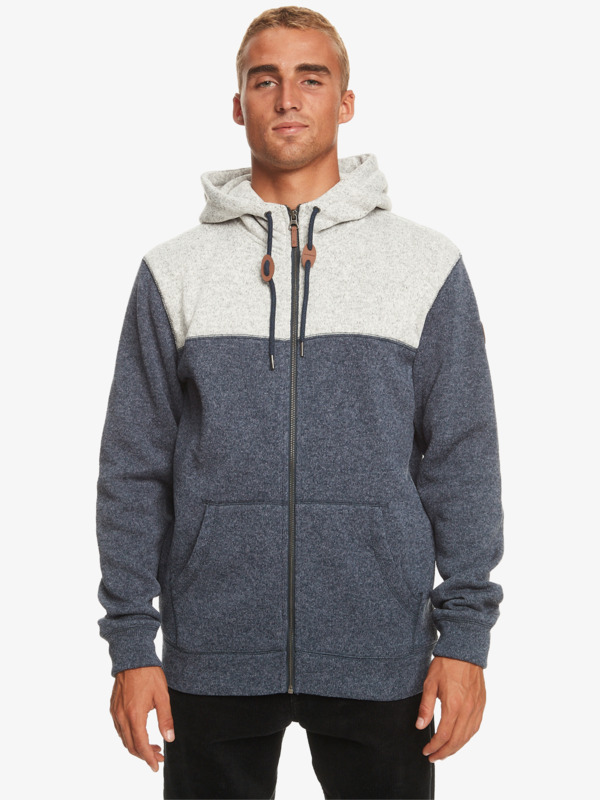 Quiksilver Keller - Sweat à capuche zippé pour Homme Bleu