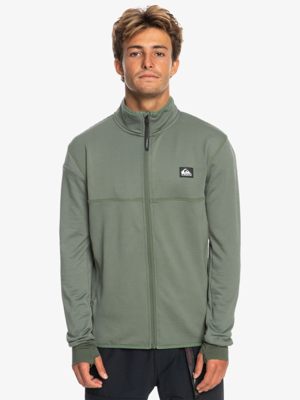Quiksilver Steep Point - Veste de sport technique zippée pour Homme Vert