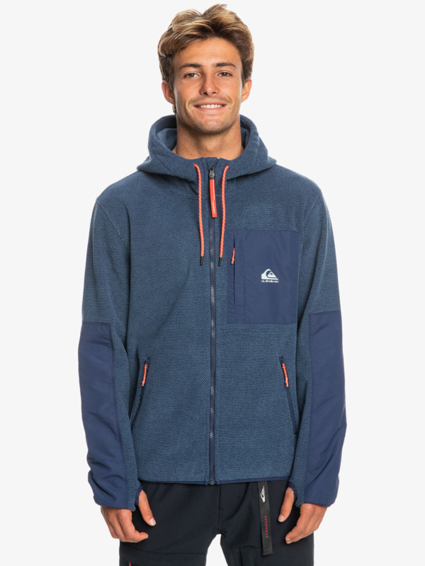 Quiksilver Last Run - Veste technique zippée à capuche pour Homme Bleu