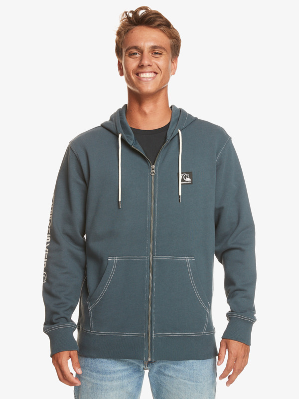 Quiksilver The Original - Sweat à capuche zippé pour Homme Bleu