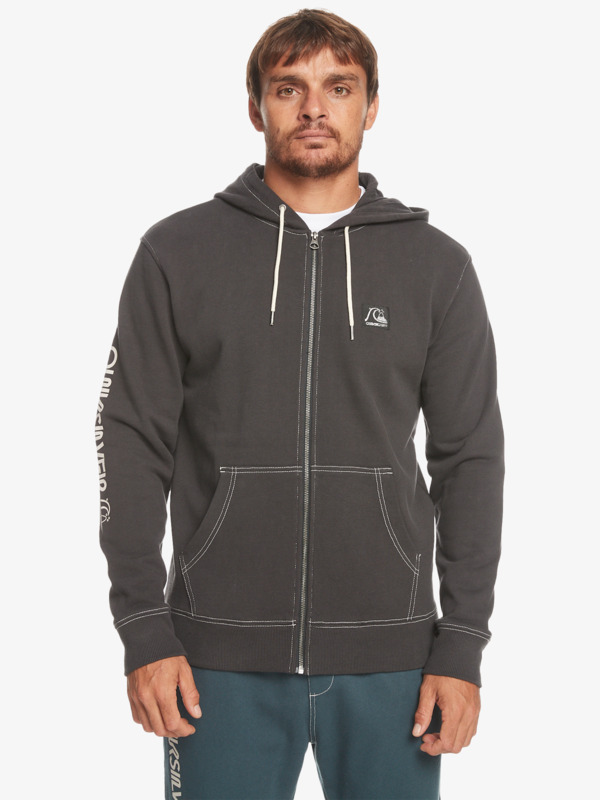 Quiksilver The Original - Sweat à capuche zippé pour Homme Noir