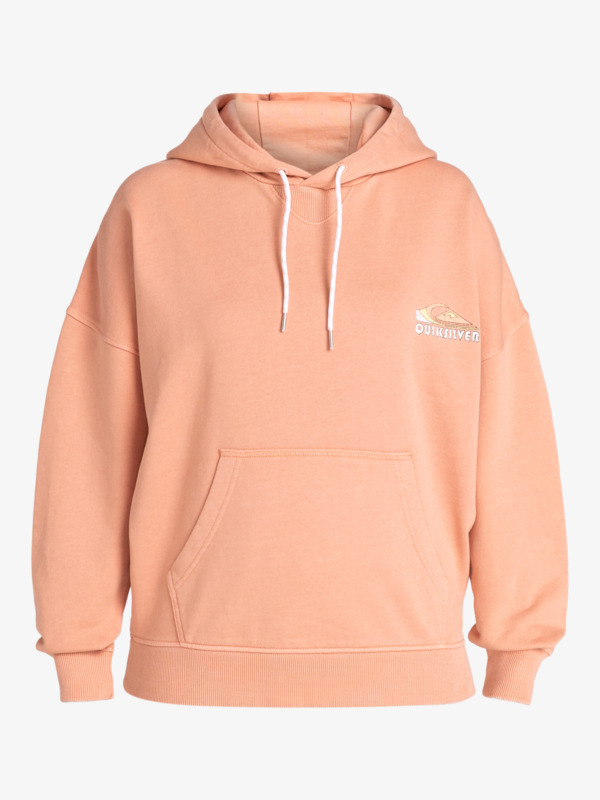 Quiksilver UNI - Sweat à capuche oversize pour Femme Beige