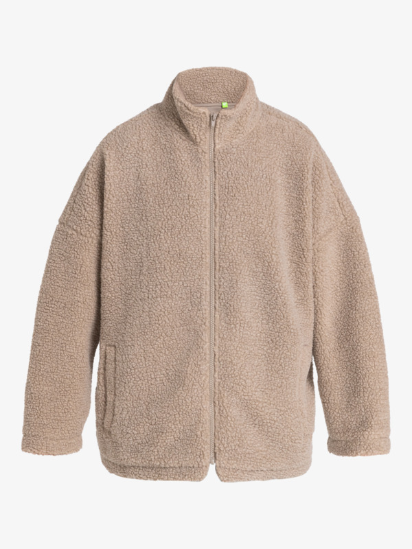 Quiksilver UNI - Veste polaire zippée pour Femme Beige