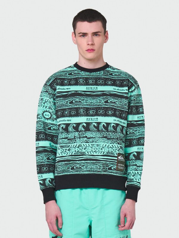 Quiksilver AVNIER Encore Cabbage Noise - Sweat Unisex Noir