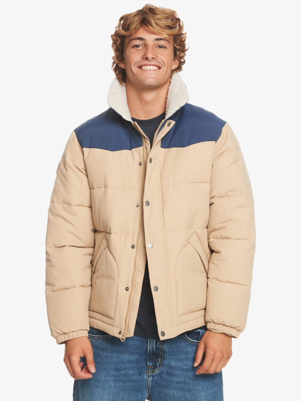 Quiksilver The - Veste Sherpa pour Homme Marron