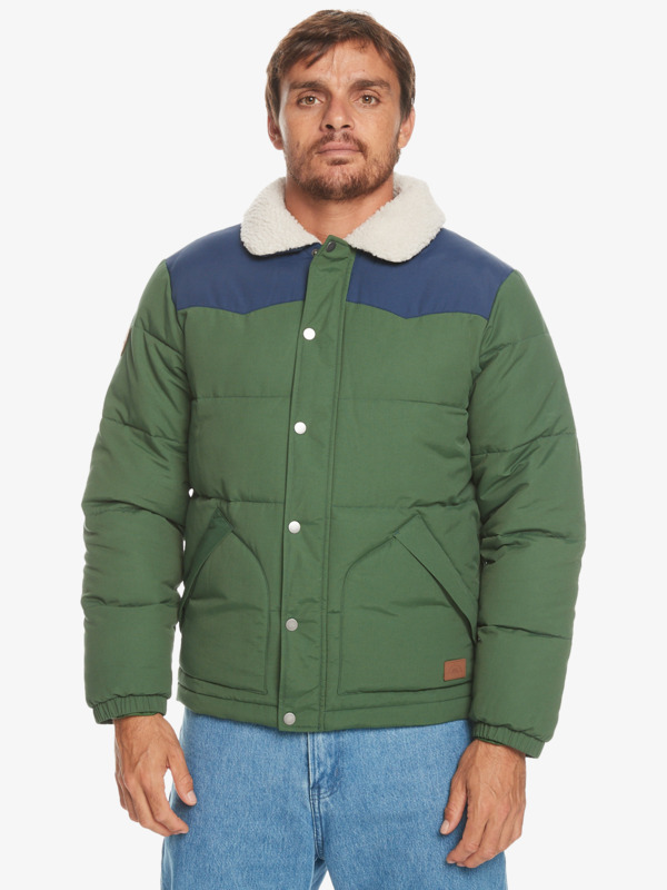 Quiksilver The - Veste Sherpa pour Homme Vert