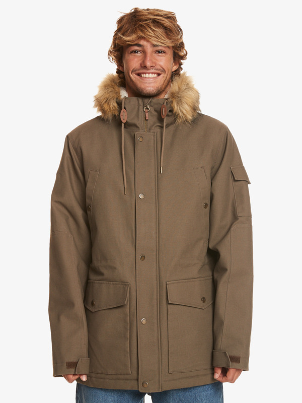 Quiksilver Long Trip - Parka résistante à l'eau pour Homme Noir