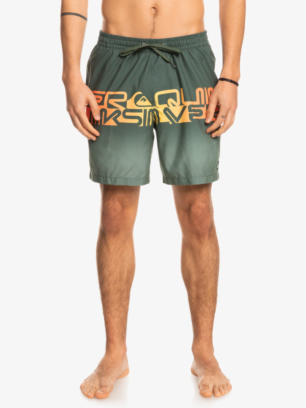 Quiksilver Word block 17 - Short de bain pour Homme Marron