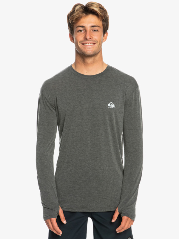 Quiksilver Coastal Run - T-shirt manches longues pour Homme Noir