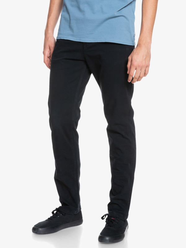 Quiksilver Krandy- Pantalon straight pour Homme Noir